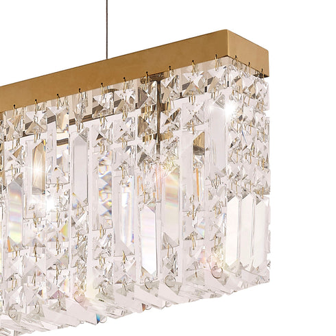 Zula Linear Pendant Chandelier 5 Light
